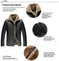 mens fur lined leather coat | genuine leather coat with velvet | heavy duty winter coat | ultrasonic cleaning