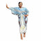 v-neck batwing sleeve dress | floral print maxi dress | chiffon material summer dress | energy saving