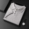 ultra-fine cashmere fabric | slim-fit polo collar tee | premium knitwear for men | energy saving