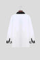 A Handsome Business And Fashionable Long-sleeved Shirt With Contrasting Colors For A Teenage Man - back view (pattern:...