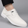 Men's Dress Shoes British Business Soft Leather Pointed Toe Meifu Market