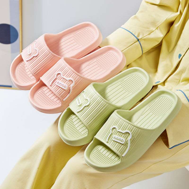 Cartoon Bear Shoes EVA Slippers Bathroom House Shoes 