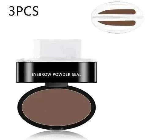 Eyebrow Powder Stamp Tint Stencil Kit Cosmetics Professional Makeup Waterproof Eye Brow Stamp Lift Eyebrow Enhancers Stenc...