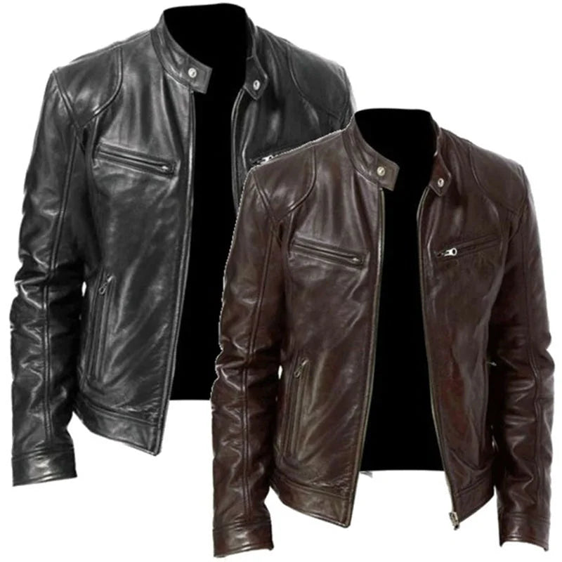 pu leather jacket for men | faux leather jacket women | stylish slim fit jacket | energy saving