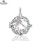 pink crystal locket necklace | 18mm pregnancy bola necklace | adjustable length maternity jewelry | ultrasonic cleaning