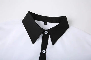 A Handsome Business And Fashionable Long-sleeved Shirt With Contrasting Colors For A Teenage Man Meifu Market