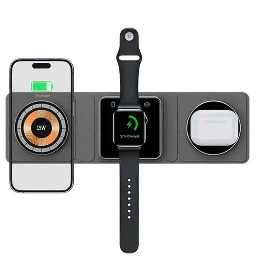 15w fast wireless charging | aluminum alloy construction | multifunctional charging station | energy saving