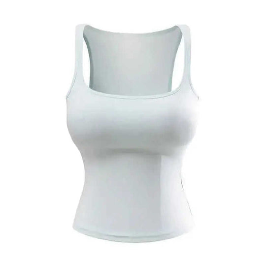 New Solid Color Summer Slim Fit Comic Chest Pad U-neck Vest-style Sling Meifu Market