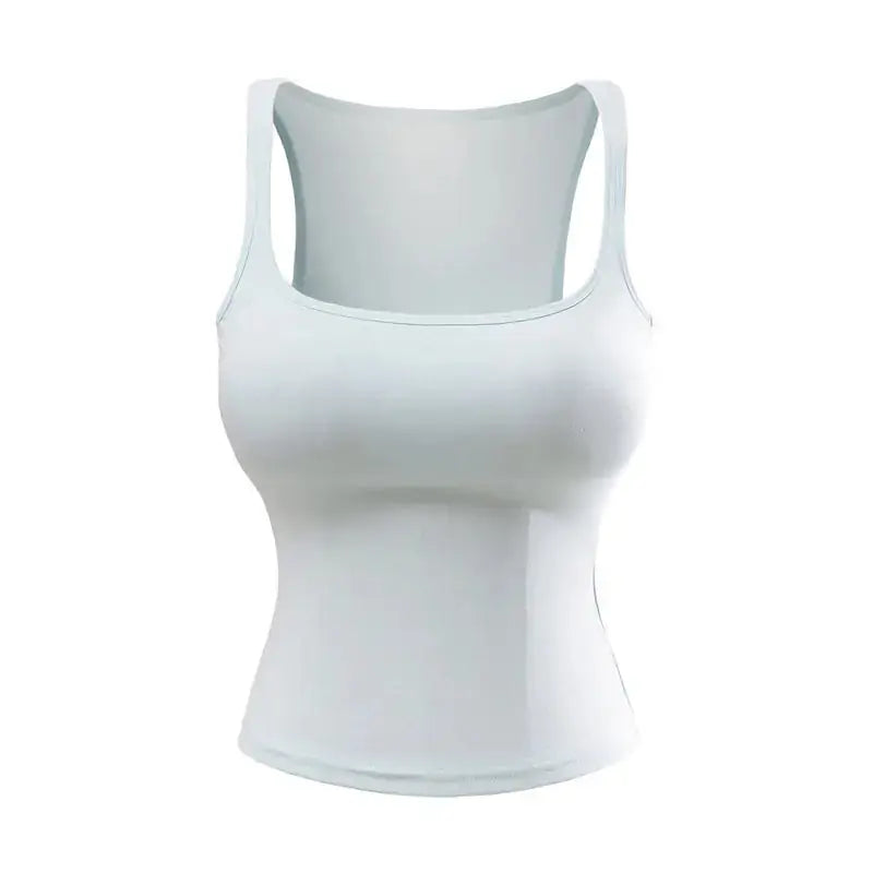 New Solid Color Summer Slim Fit Comic Chest Pad U-neck Vest-style Sling Meifu Market