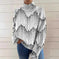 New Christmas Abstract Printing Casual Cloak Coat Cardigan Meifu Market