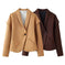 suede blazer jacket | single button closure | slim fit suit jacket | energy saving