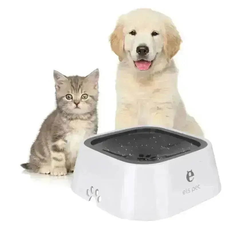 l pet water bowl | floating dog bowl | anti-spill water feeder | energy saving