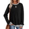 cotton-blend fabric | oversized fit pullover | breathable long sleeve top | energy saving