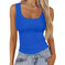Elastic Slim-fit Vest Women's Square-neck Sleeveless Top Summer Clothing White - alternative view