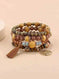 elastic bangle bracelet set | wooden beads jewelry | adjustable tree of life bracelet | energy saving