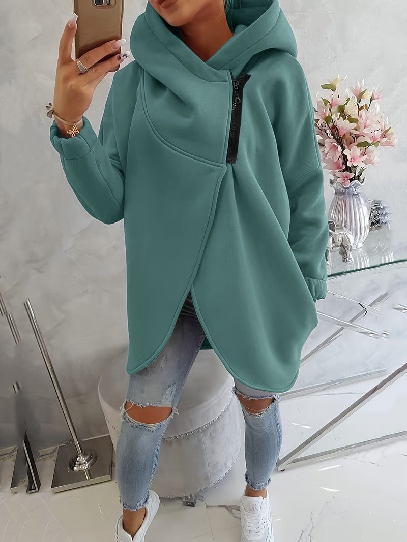 Women's Plus Size Solid Color Coat Meifu Market