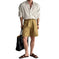 oversized fit shirt | linen cotton blend | vintage striped pattern | energy saving