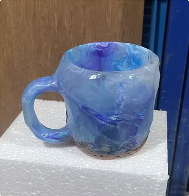 400ml Resin Mineral Crystal Coffee Mugs With Handles Elegant Fake Mineral Crystal Cup For Workplace Home Decor Christmas Gift Kitchen Gadgets Meifu Market