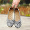 flat bottom cloth shoes | embroidered linen shoes | national style footwear | ultrasonic cleaning
