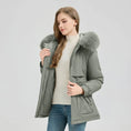 Waist Trimming Short Hooded New Big Fur Collar Coat Women's Clothing Meifu Market