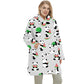 Cartoon Fruit Printed Lazy Blanket Hooded meifu market