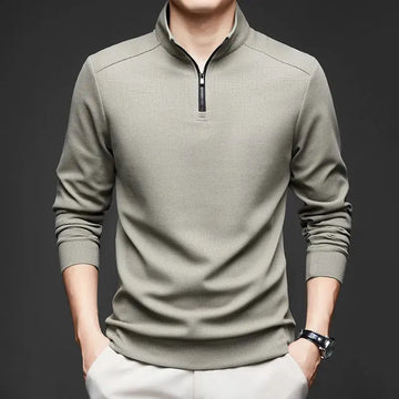 New Men's Sweater Lapel Long Sleeve Meifu Market