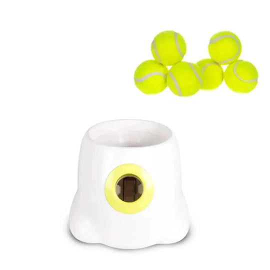 automatic dog ball launcher | interactive pet toy | durable plastic construction | ultrasonic cleaning