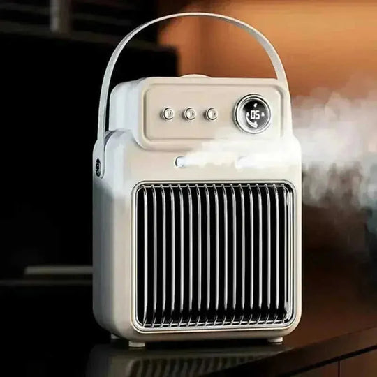 1200W 2-in-1 Space Heater with Humidifier | PTC Ceramic Heater - view 8 (color: white | pattern: check | season: winter)