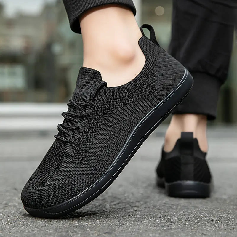 Fly Woven Mesh Breathable Couple Wide Head Wide Last Bare Feet Casual Sneaker Meifu Market