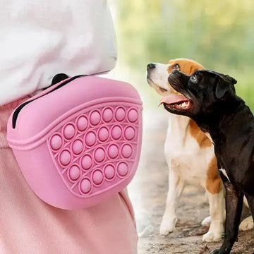Bag Silicone Feed Dogs Treat Pouch Pet Training Bag Bundle Pocket Waist Pack Pet Portable Dog Training Waist Bag Treat Snack Bait Dogs Soft Washable Outdoor Feed Storage Pouch Food Reward Silica Bags Meifu Market