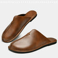 Men's Retro Easy Matching Lazy Flat Beach Slippers Meifu Market