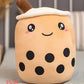 Cute Fruit Drink Plush Stuffed Soft Strawberry Milk Tea Plush Boba Tea Cup Toy Bubble Tea Pillow Cushion Kids Gift Meifu Market