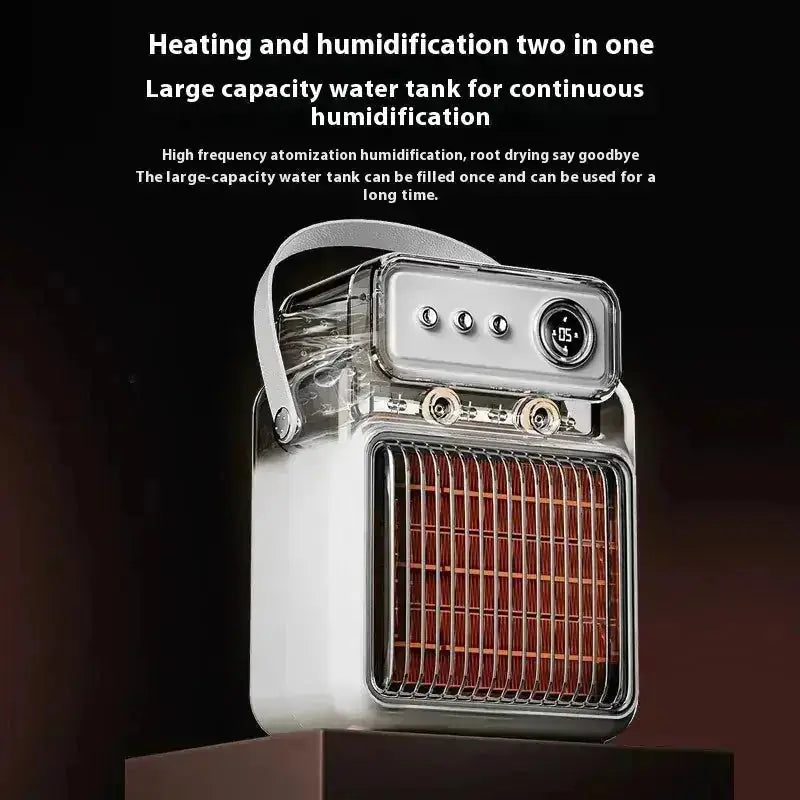 w power output | 2-in-1 heater humidifier | ceramic heating technology | energy saving