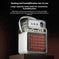 1200W 2-in-1 Space Heater with Humidifier | PTC Ceramic Heater - back view (color: white | pattern: check | season: winter)