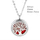 stainless steel pendant necklace | tree of life diffuser necklace | essential oil jewelry for women | energy saving