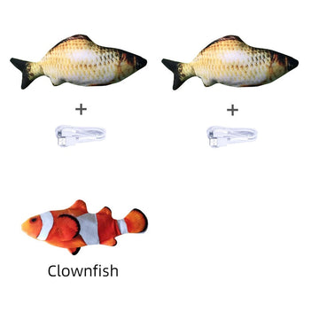 Electric Fish Cat Toy - Jumping Simulation Interactive USB Rechargeable