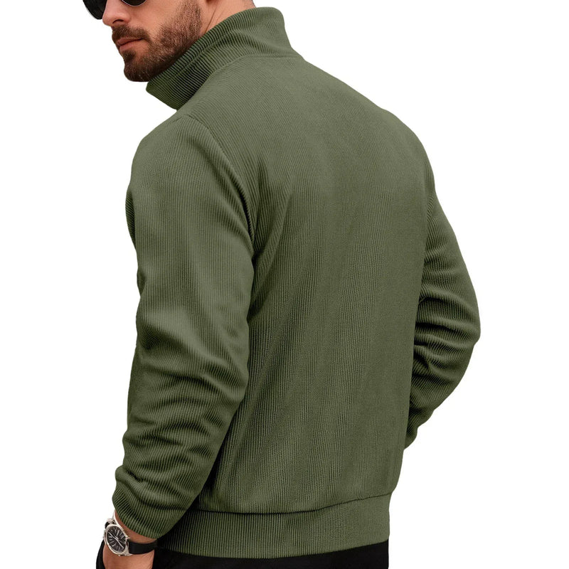 corduroy jacket for men | cotton blend material | casual outerwear jacket | energy saving