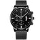 stainless-steel mesh band | 40mm case diameter | sapphire crystal glass | ultrasonic cleaning