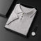 ultra-fine cashmere fabric | slim-fit polo collar tee | premium knitwear for men | energy saving