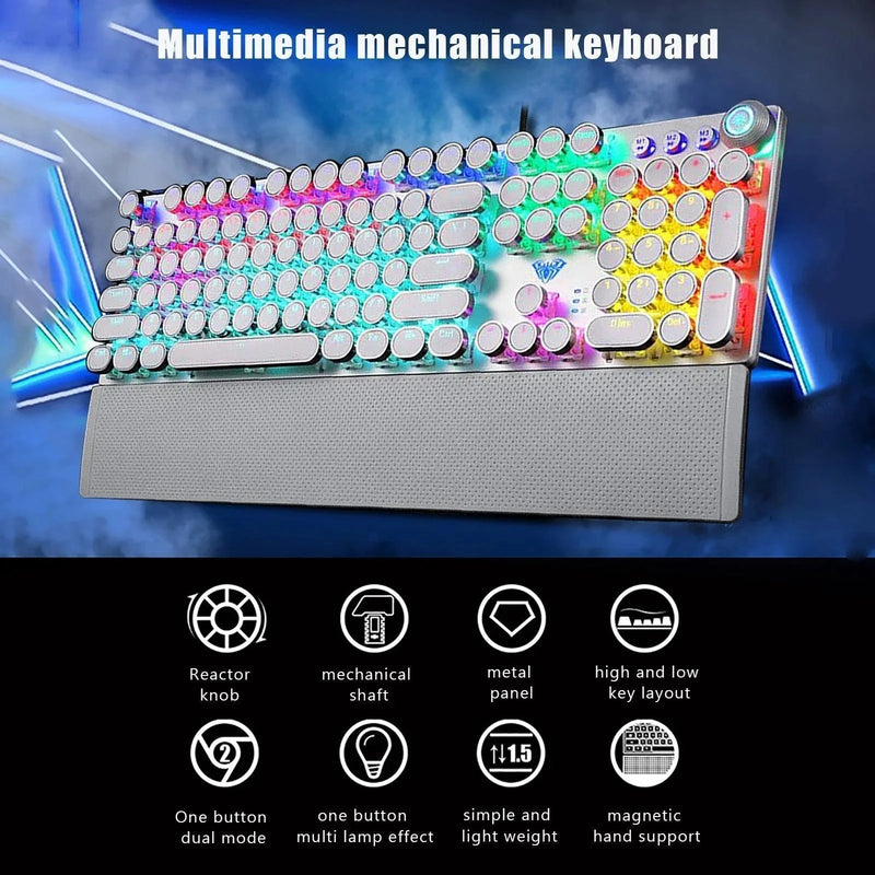 mechanical gaming keyboard | rgb backlit keyboard | durable aluminum frame | ultrasonic cleaning