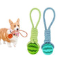 Dog Toys Treat Balls Interactive Hemp Rope Rubber Leaking Balls For Small Dogs Chewing Bite Resistant Toys Pet Tooth Cleaning Bite Resistant Toy Ball For Pet Dogs Puppy Meifu Market