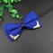 metal bow tie for men | double layer polyester bowtie | classic butterfly neckwear | ultrasonic cleaning