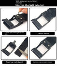 automatic buckle belt | double-layer leather belt | thickened hardened belt | energy saving