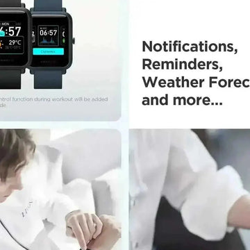 Amazfit Bip S Lite Smartwatch - 30 Day Battery Life, Music Control, Heart Rate Monitor & Fitness Tracker