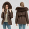 faux fur collar coat | waterproof winter coat | longline puffer jacket | ultrasonic cleaning