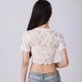 lace blouse for women | o-neck short sleeve top | fake collar blouse | energy saving