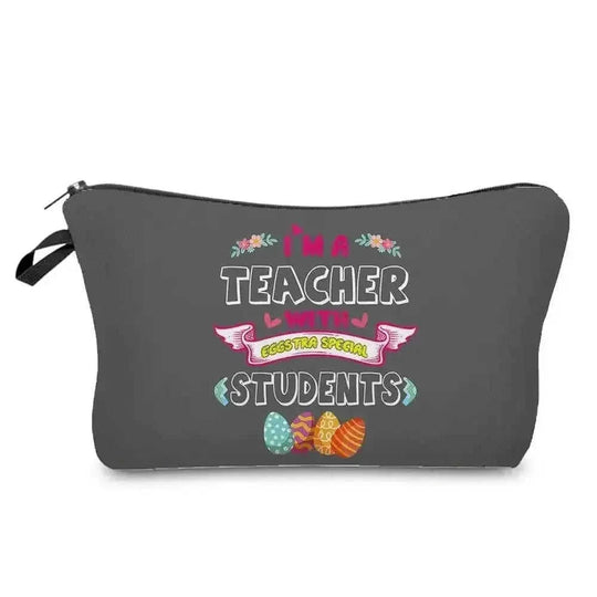 waterproof cosmetic bag | travel makeup organizer with zipper | pvc material toiletry bag | ultrasonic cleaning