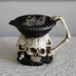 ceramic ghost candle holder | desktop storage tray | halloween home decor | energy saving