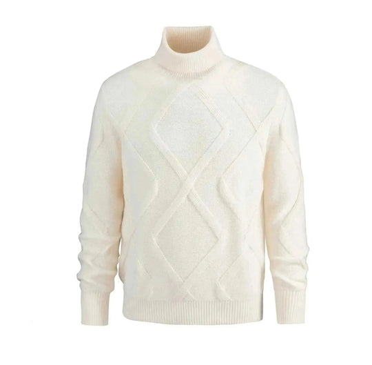 slim-fit turtleneck sweater | merino wool turtleneck | thermal knit sweater | ultrasonic cleaning
