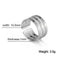 stainless steel adjustable ring | unisex geometric ring | titanium steel minimalist ring | ultrasonic cleaning